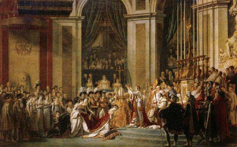 Jacques-Louis David Coronation of Napoleon Norge oil painting art